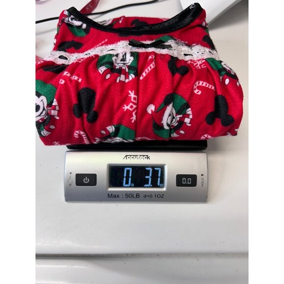 Disney Girls Mickey Mouse Christmas Fleece Pajama Dress Gown 2T Fire Resistant - Picture 10 of 10
